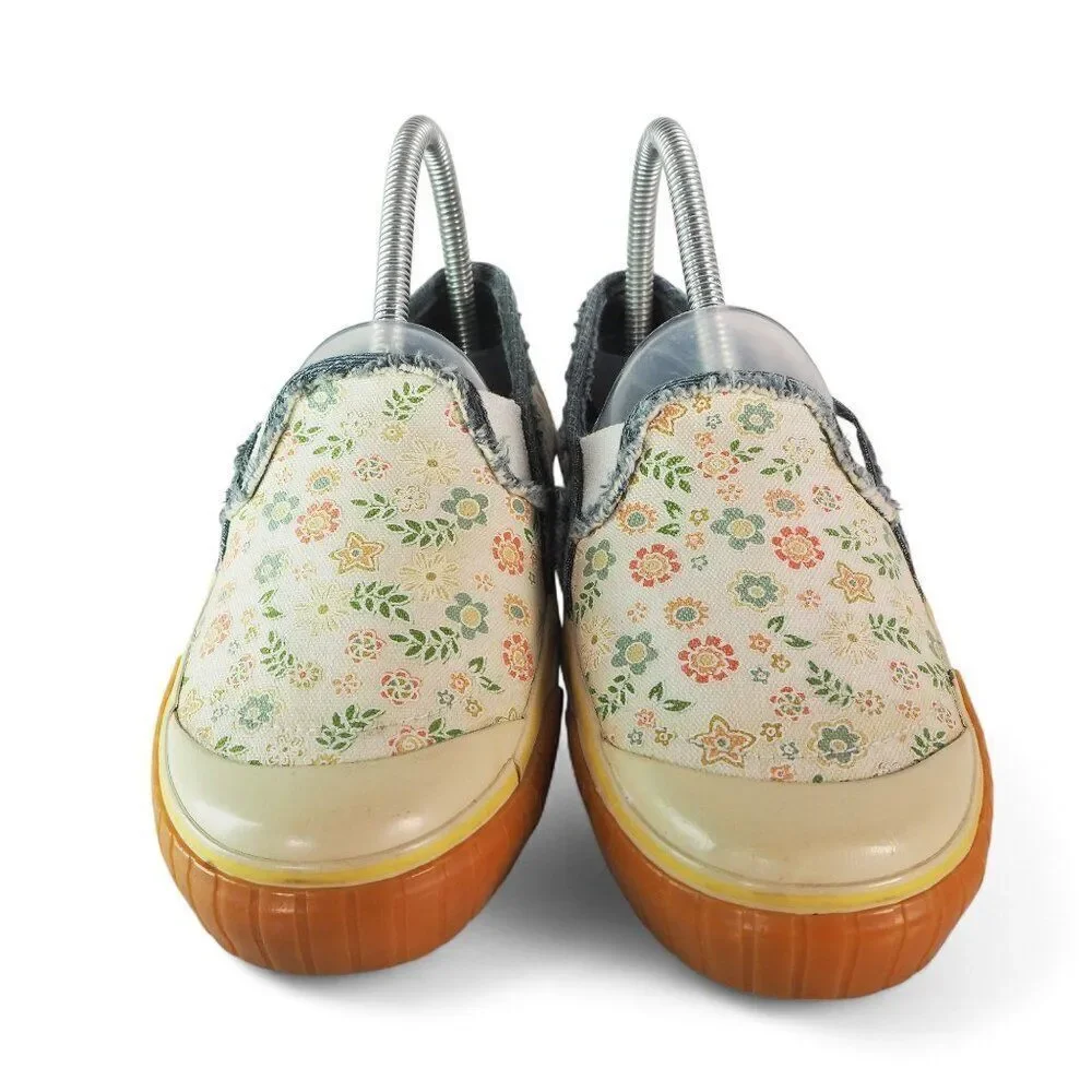 Keds Cap Toe Floral Print Slip-on Casual Loafers Multicolor WF19873M Women's 6.5